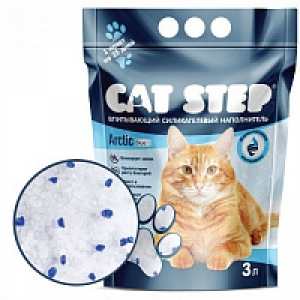 Cat Step Arctic Blue Силикагелевый наполнитель