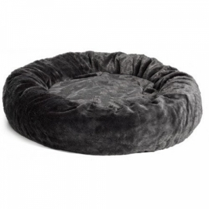 MidWest лежанка Bagel Bed Deluxe плюшевая  круглая серая