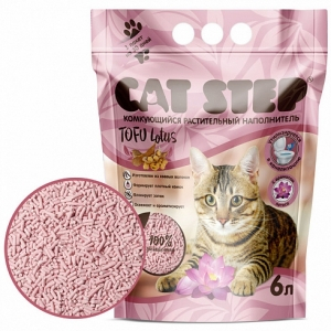 Cat Step Tofu Lotus Растительный комкующийся наполнитель