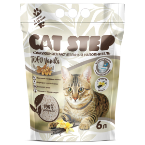 Cat Step Tofu Vanilla Растительный комкующийся наполнитель